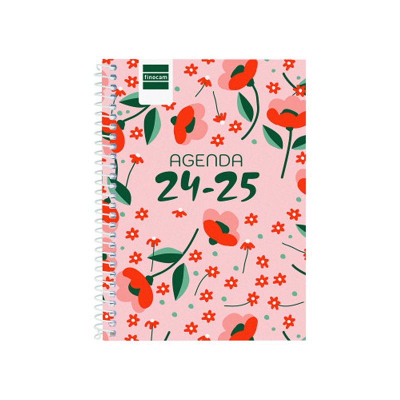 AGENDA ESCOLAR 2024-2025 8º 120X164 SEMANA VISTA HORIZONTAL COOL FLORAL FINOCAM 645000625