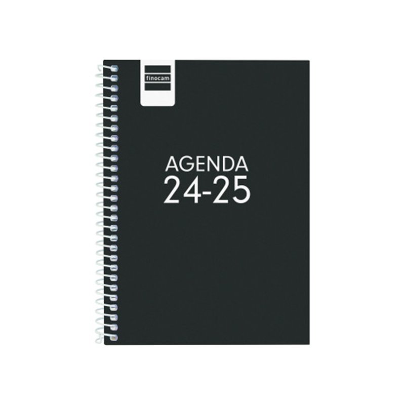 AGENDA ESCOLAR 2024-2025 8º 120X164 SEMANA VISTA HORIZONTAL COOL NEGRO FINOCAM 645000325