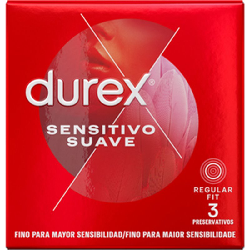 DUREX SENSITIVO SUAVE 3 UDS