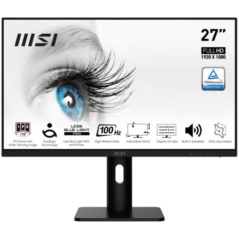 MSI Pro MP273AP pantalla para PC 68,6 cm (27") 1920 x 1080 Pixeles Full HD Negro