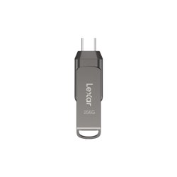 Lexar JumpDrive LJDD400256G-BNQNG unidad flash USB 256 GB USB Tipo C 3.2 Gen 1 (3.1 Gen 1) Gris