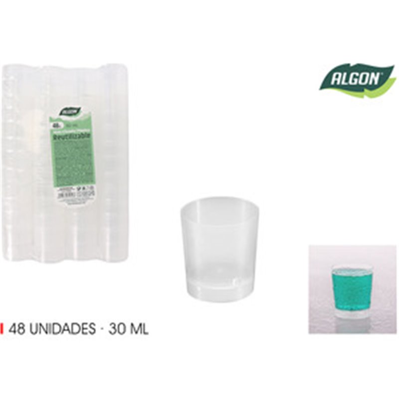 SET-48 VASO CHUPITO PP 30ML ALGON