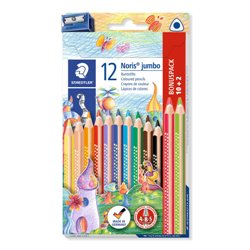 Staedtler 128 Negro, Azul, Burdeos, Marrón, Verde, Azul claro, Verde claro, Naranja, Melocotón, Rojo, Violeta, Amarillo 12 pieza