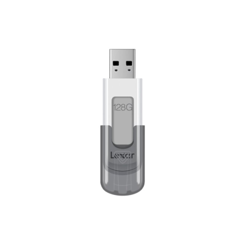 Lexar JumpDrive V100 unidad flash USB 128 GB USB tipo A 3.2 Gen 1 (3.1 Gen 1) Gris, Blanco