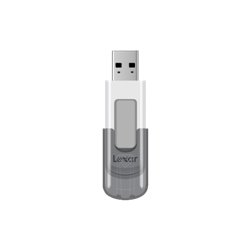 Lexar JumpDrive V100 unidad flash USB 64 GB USB tipo A 3.2 Gen 1 (3.1 Gen 1) Gris, Blanco