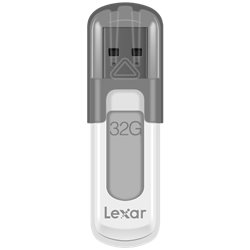 Lexar JumpDrive V100 unidad flash USB 32 GB USB tipo A 3.2 Gen 1 (3.1 Gen 1) Gris, Blanco