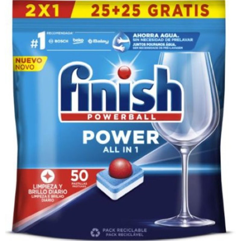 FINISH POWERBALL TODO EN 1 - 50 PASTILLAS