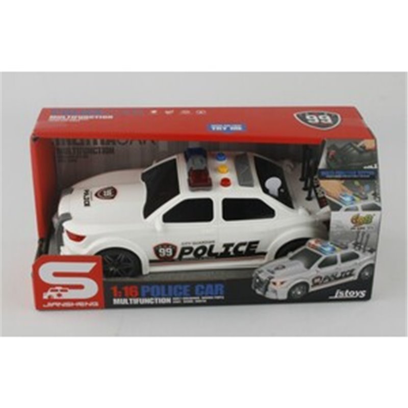 COCHE POLICIA ESC 1:16 LUZ Y SONIDO