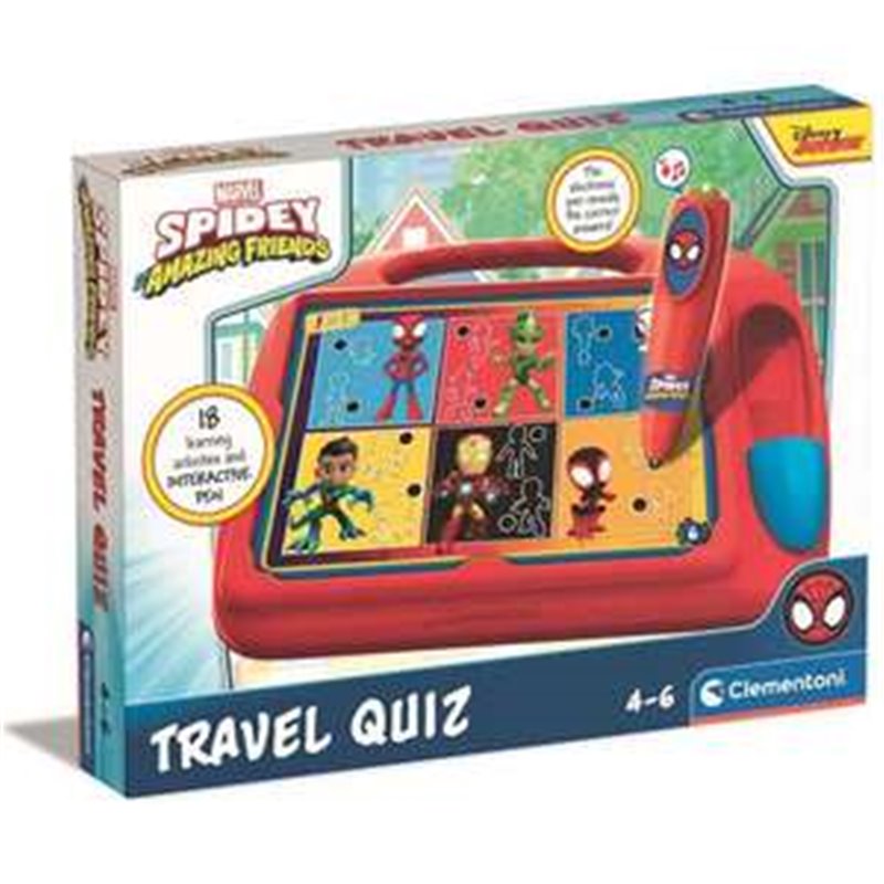 JUEGO PIZARRA CON BOLIGRAFO INTERACTIVO SPIDEY. INCLUYE 9 TARJETAS Y 18 ACTIVIDADES. 28.1X37X5.5 CM