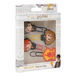 Blister 4 clips Harry Potter