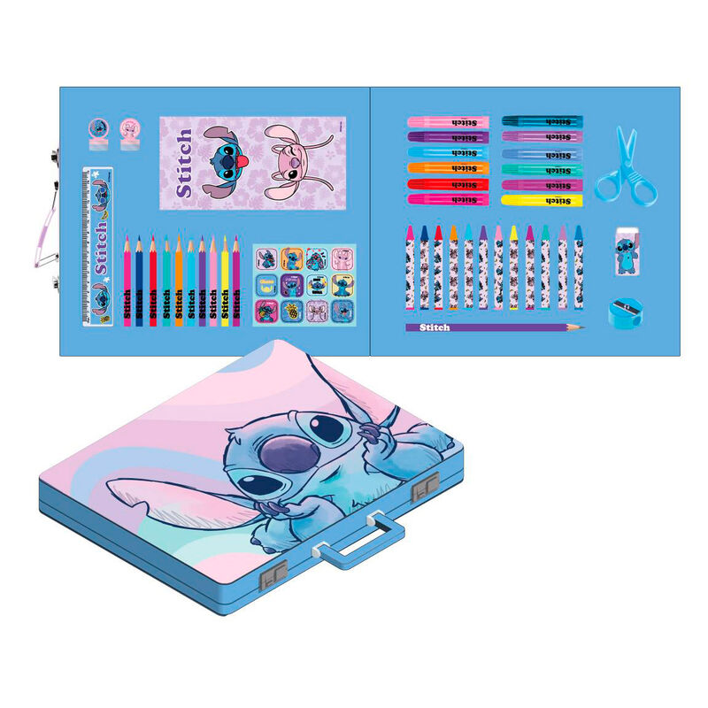 Maletin papeleria coloreable Stitch Disney