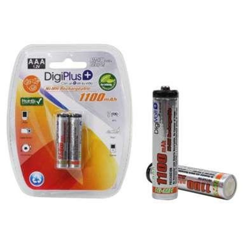 PILAS RECARGABLES AAA-LR03 - PACK DE 2 - 1100 mAh