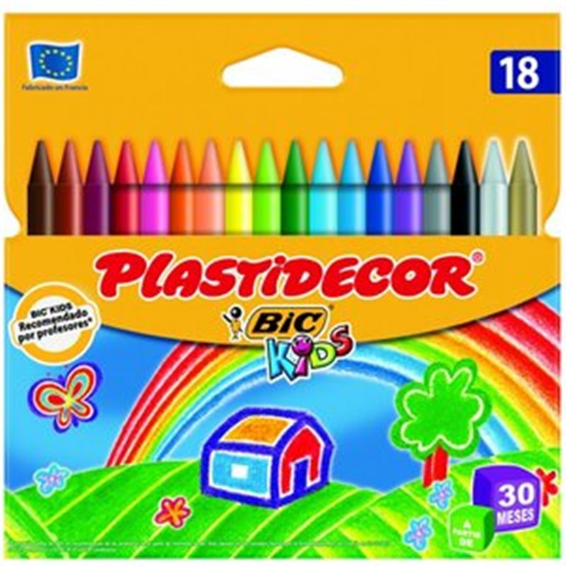 PLASTIDECOR KIDS X 18 COLORES