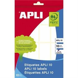 ETIQUETAS ADHESIVAS APLI - 2.5X4CM