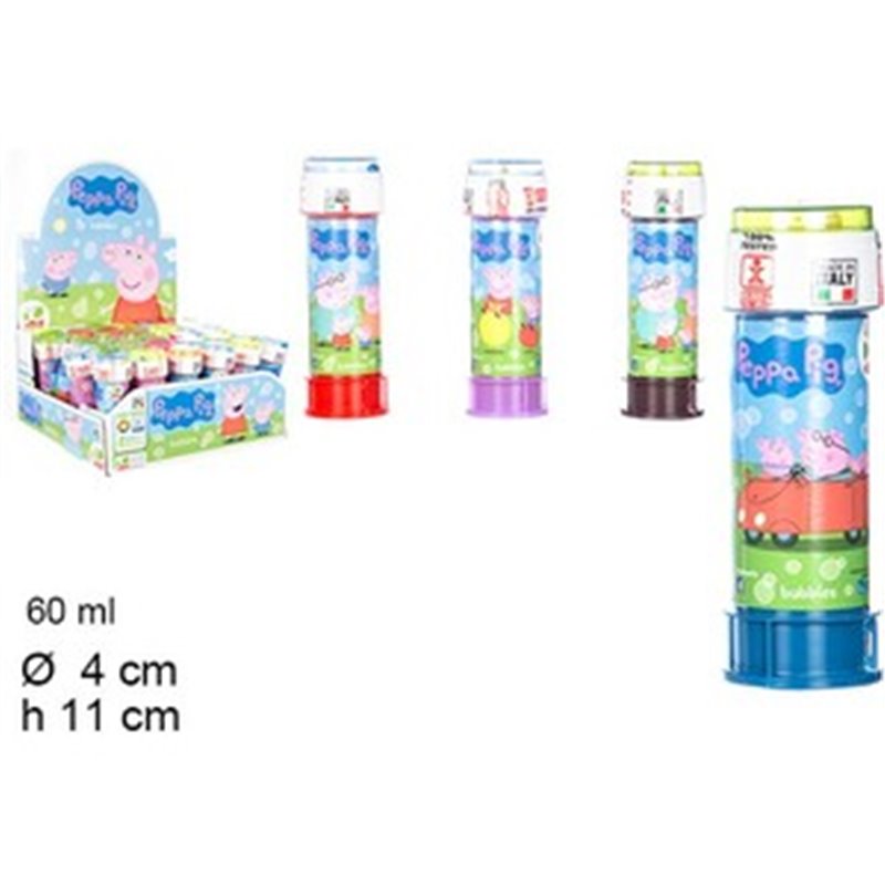 TUBO POMPAS DE JABON PEPPA PIG 60ML