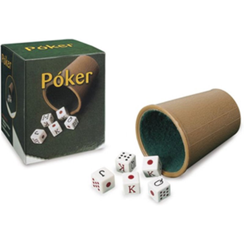 CUBILETE FORRADO DADOS POKER CASINO