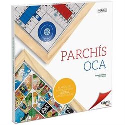 PARCHIS OCA MADERA CON CRISTAL