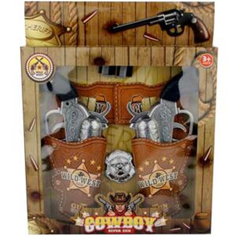 CARTUCHERA C/2 PISTOLAS COWBOY