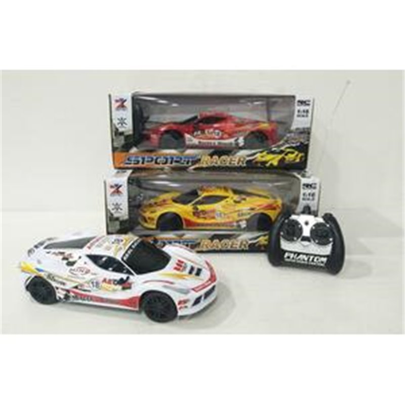 COCHE SPORT RACER R/C 1:16 BAT+CARG