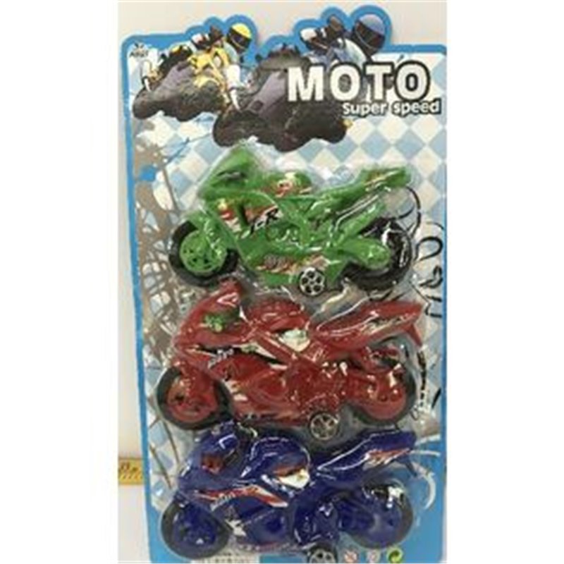 BLISTER 3 MOTOS COLORES FRICCION