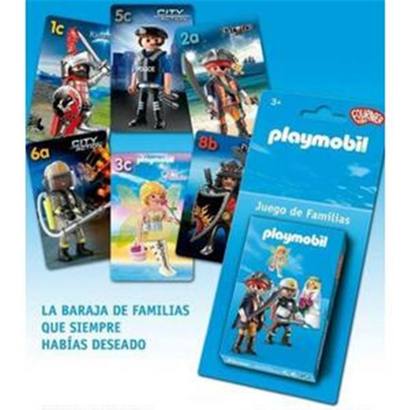 BARAJA PLAYMOBIL JUEGO DE FAMILIAS