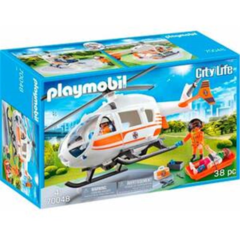 HELICOPTERO DE RESCATE PLAYMOBIL