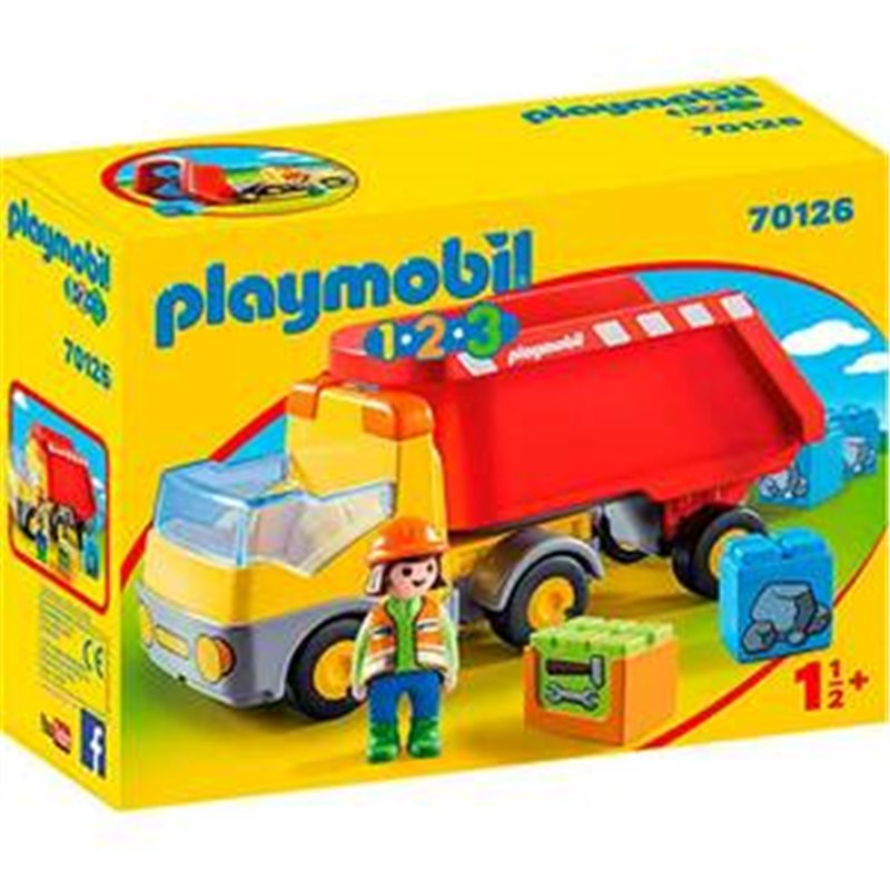 CAMION CONSTRUCCION PLAYMOBIL 1.2.3