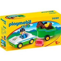 REMOLQUE C/CABALLO PLAYMOBIL 1.2.3