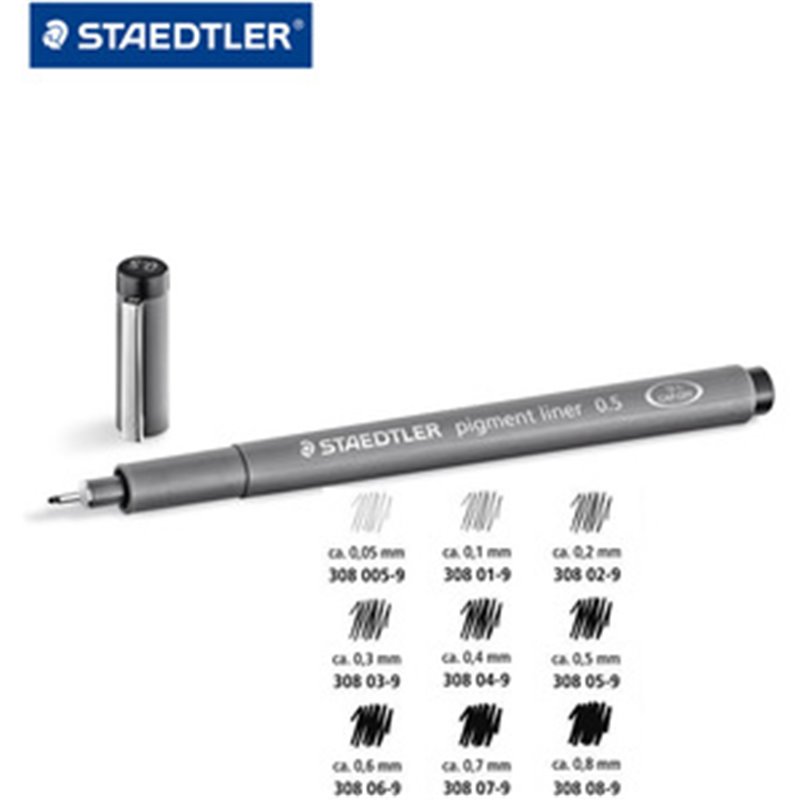 PIGMENT LINER STAEDTLER COLOR - 0.4 MM