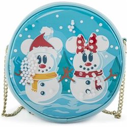 BOLSO MICKEY MINNIE SNOWMAN DISNEY LOUNGEFLY