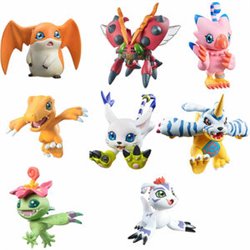 PACK 8 FIGURAS ADVENTURE DIGICOLLE MIX DIGIMON CON REGALO 5CM SURTIDO