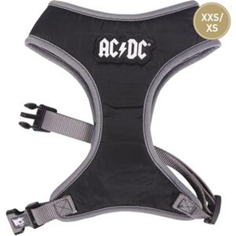 ARNÉS PARA PERROS XXS/XS ACDC BLACK