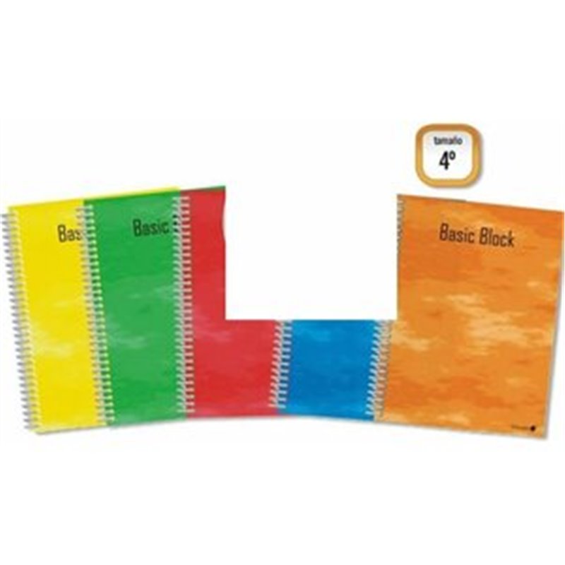 LIBRETA BASIC BLOCK GOLDEN 2 LINEAS 80H