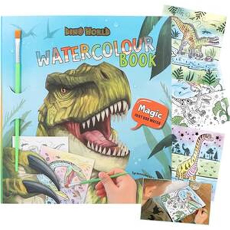 LIBRO DE ACUARELAS DINO WORLD