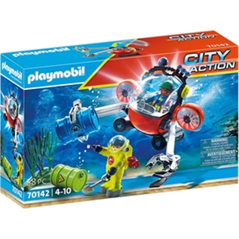 PLAYMOBIL CITY OPERAC.MEDIOAMBIENTE+BOTE