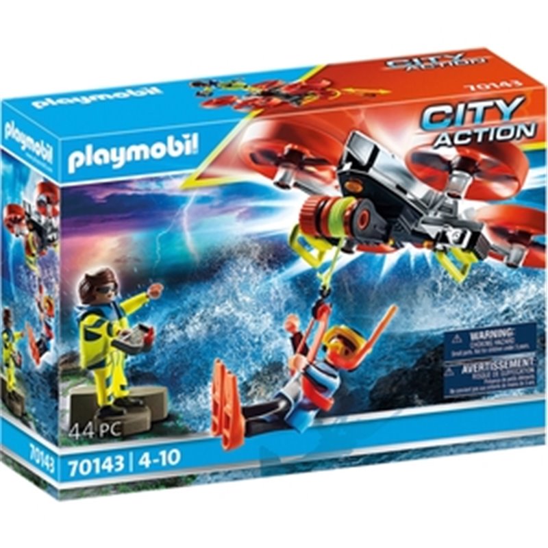 PLAYMOBIL CITY RESCATE MARÍTIMODRONRESCA