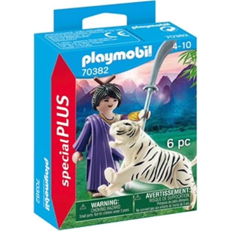 PLAYMOBIL ESPECI.LUCHADORAASIÁTICA+TIGRE