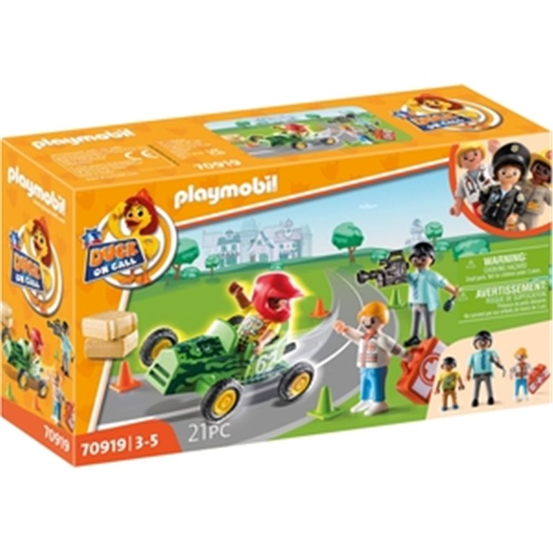 PLAYMOBIL DUCKACCIÓNAYUDA PILOTO CARRERA