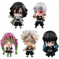 PACK 5 FIGURAS TANJIRO AND THE HASHIRAS MASCOT DEMON SLAYER KIMETSU NO YAIBA VER.B 5CM