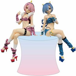 ESTATUA REM Y RAM RE:ZERO NOODLE STOPPER 16CM