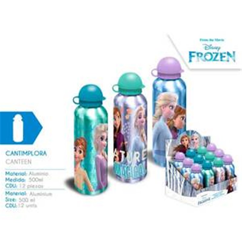 FROZEN BOTELLA ALUMINIO 500 ML - 3 MOD