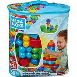 BOLSA MEGA BLOKS 60 PZAS. AZUL