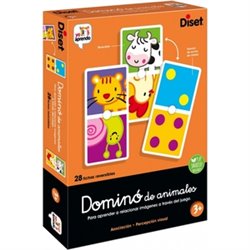 DOMINÓ ANIMALES Y PUNTOS DISET + 3 AÑOS