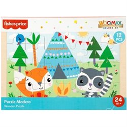 FISHER PRICE PUZZLE ENCAJES MADERA SELVA 30X22X1 CM