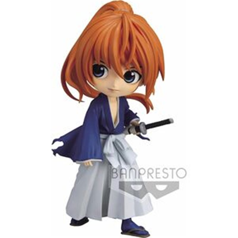 FIGURA BATTOUSAI HIMURA RUROUNI KENSHIN MEIJI SWORDSMAN ROMANTIC STORY Q POSKET A 14CM