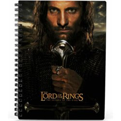 CUADERNO 3D ARAGORN EL SEÑOR DE LOS ANILLOS