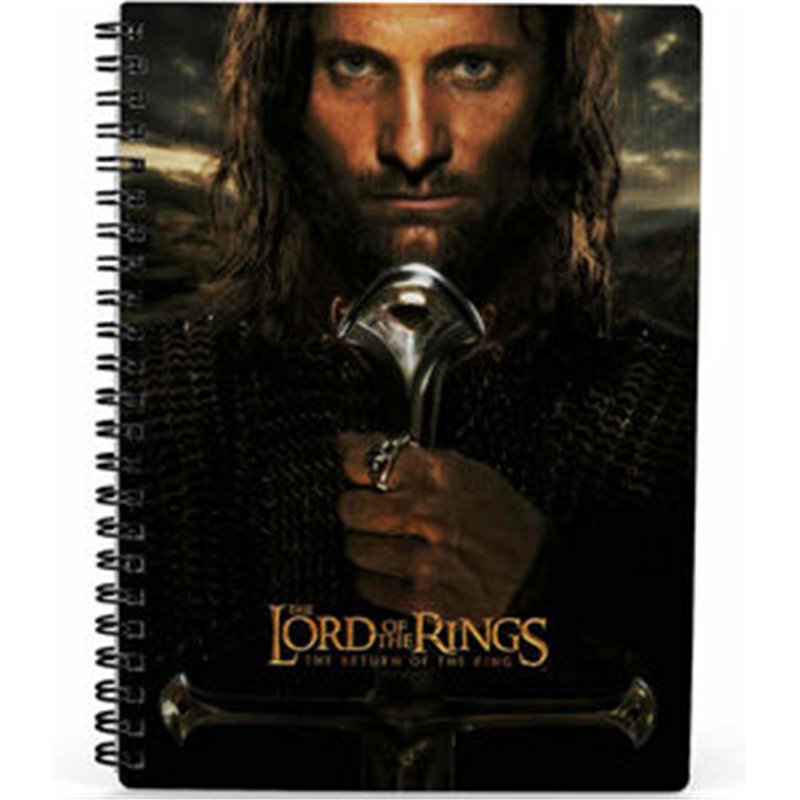 CUADERNO 3D ARAGORN EL SEÑOR DE LOS ANILLOS