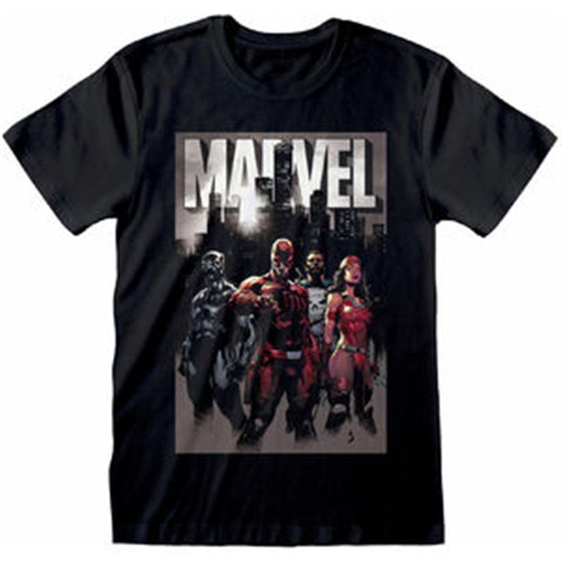 CAMISETA GROUP MARVEL ADULTO