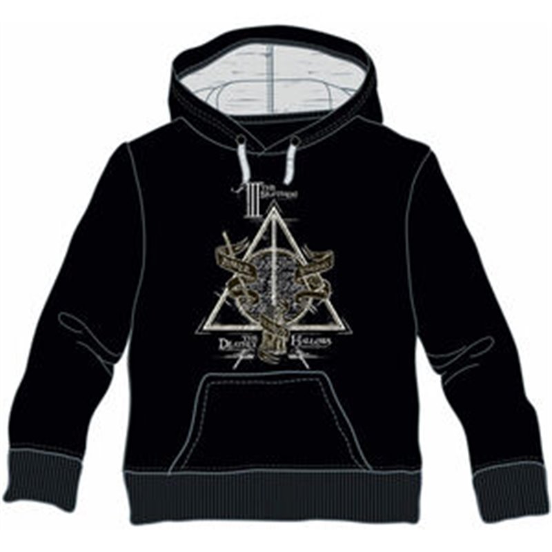 SUDADERA CAPUCHA DEATHLY HALLOWS HARRY POTTER