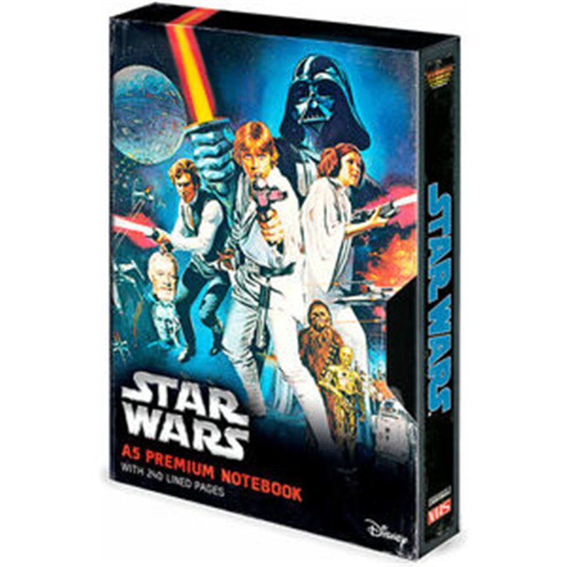 CUADERNO A5 PREMIUM VHS STAR WARS